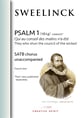 PSALM I Parts I through IV SATB choral sheet music cover
